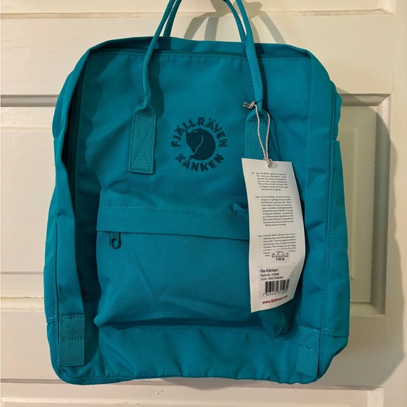 Fjallraven Kanken Backpack color Emerald Blue NWT - Picture 3 of 14